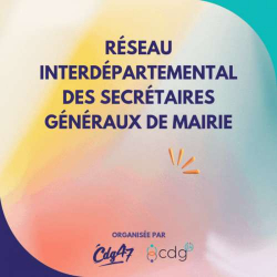Affiche réseau interdépartemental des secrétaires généraux de mairie