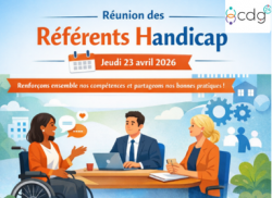 Affiche d'invitation au réseau des référents handicaps